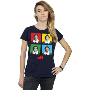 Abbigliamento Donna T-shirts a maniche lunghe Elf Four Faces Blu