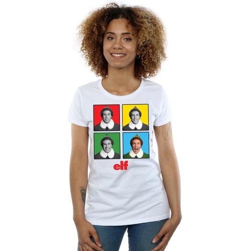 Abbigliamento Donna T-shirts a maniche lunghe Elf Four Faces Bianco