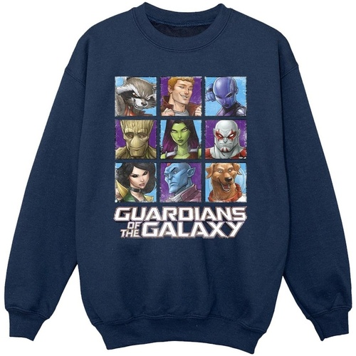 Abbigliamento Bambina Felpe Guardians Of The Galaxy Character Squares Blu