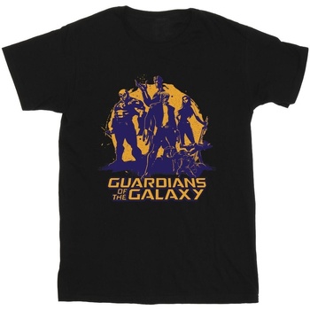 Abbigliamento Bambino T-shirt maniche corte Guardians Of The Galaxy Sunset Guardians Nero