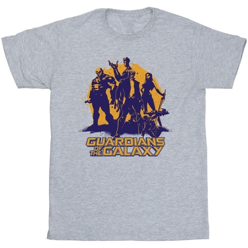 Abbigliamento Bambino T-shirt maniche corte Guardians Of The Galaxy Sunset Guardians Grigio