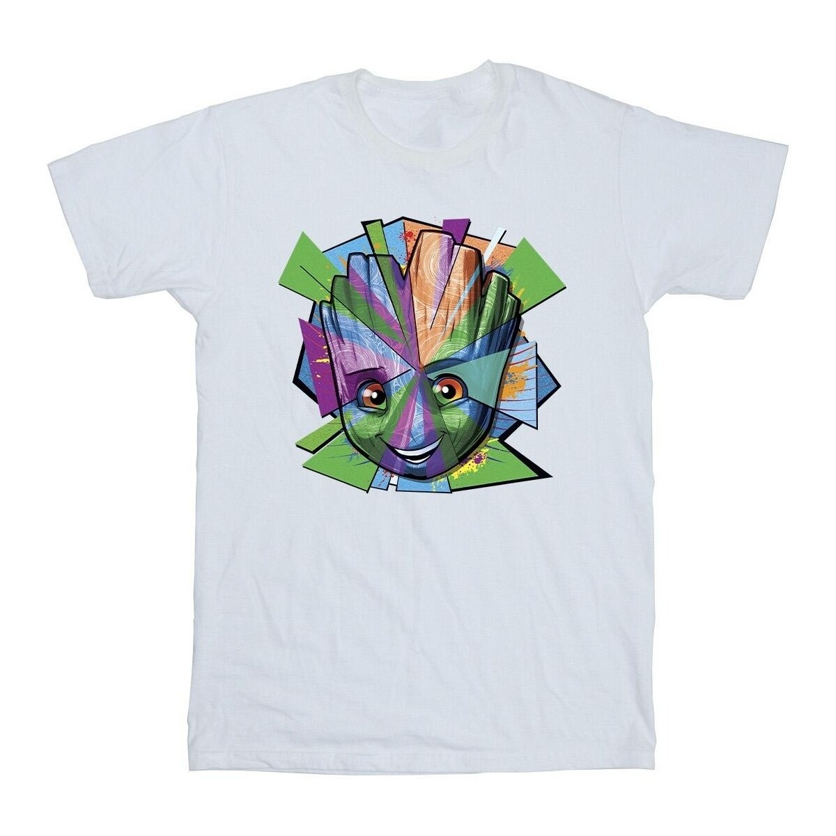 Abbigliamento Bambino T-shirt maniche corte Marvel Guardians Of The Galaxy Groot Shattered Bianco