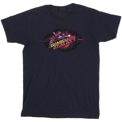 Abbigliamento Bambino T-shirt & Polo Marvel Guardians Of The Galaxy Group Pose Blu