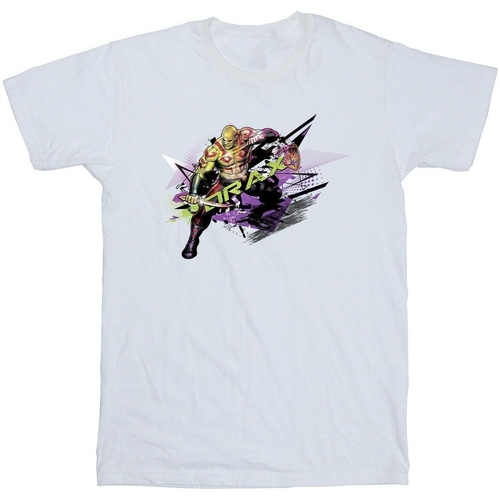 Abbigliamento Bambino T-shirt maniche corte Marvel Guardians Of The Galaxy Abstract Drax Bianco