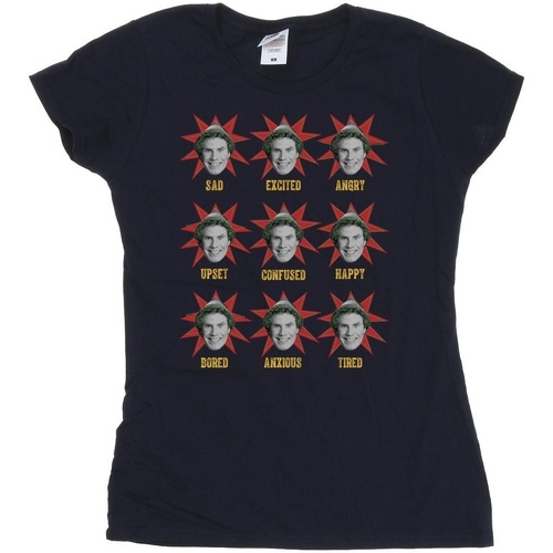 Abbigliamento Donna T-shirts a maniche lunghe Elf Many Moods Of Buddy Blu