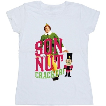 Abbigliamento Donna T-shirts a maniche lunghe Elf Son Of A Nutcracker Bianco