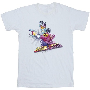 Abbigliamento Bambino T-shirt maniche corte Marvel Guardians Of The Galaxy Abstract Star Lord Bianco