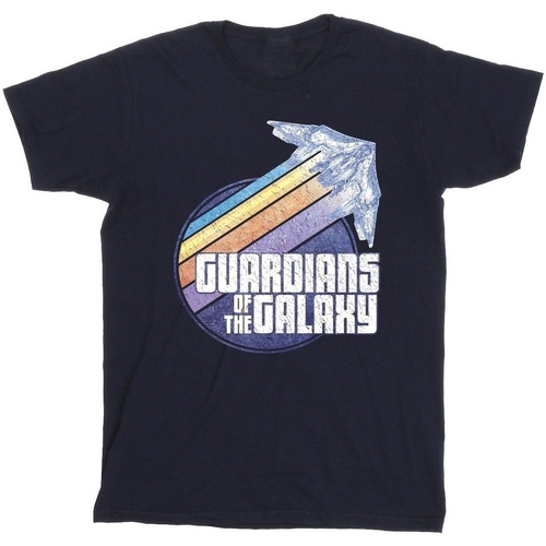 Abbigliamento Bambino T-shirt maniche corte Guardians Of The Galaxy Badge Rocket Blu