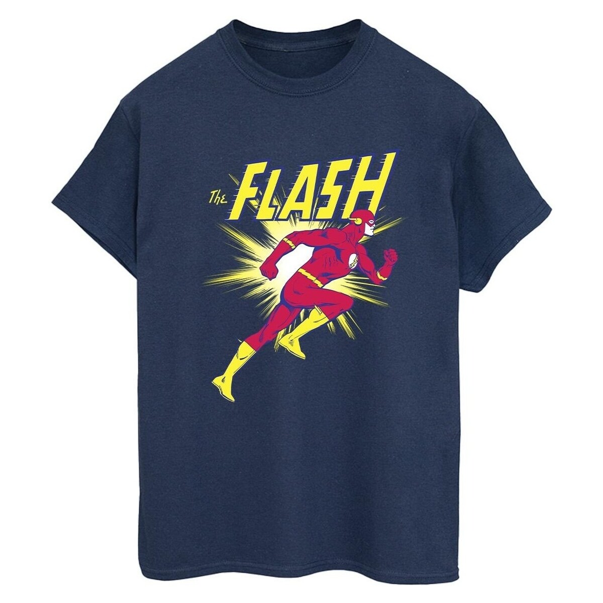 Abbigliamento Donna T-shirts a maniche lunghe Dc Comics The Flash Running Blu