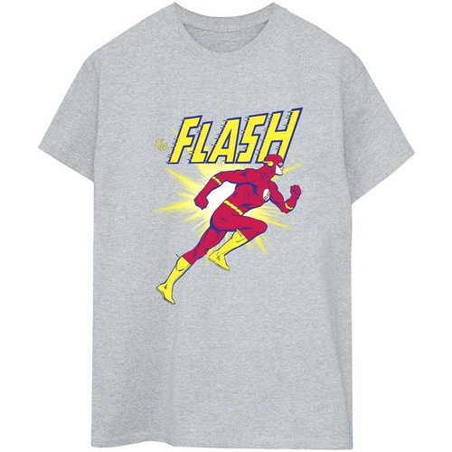 Abbigliamento Donna T-shirts a maniche lunghe Dc Comics The Flash Running Grigio