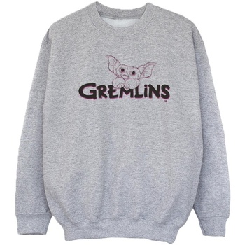 Abbigliamento Bambina Felpe Gremlins Logo Line Grigio