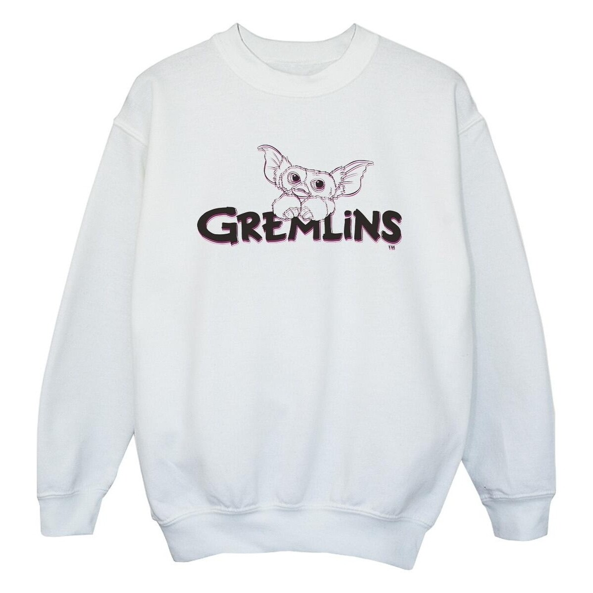 Abbigliamento Bambina Felpe Gremlins Logo Line Bianco