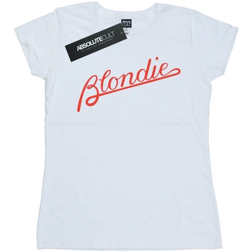 Abbigliamento Donna T-shirts a maniche lunghe Blondie Lines Logo Bianco