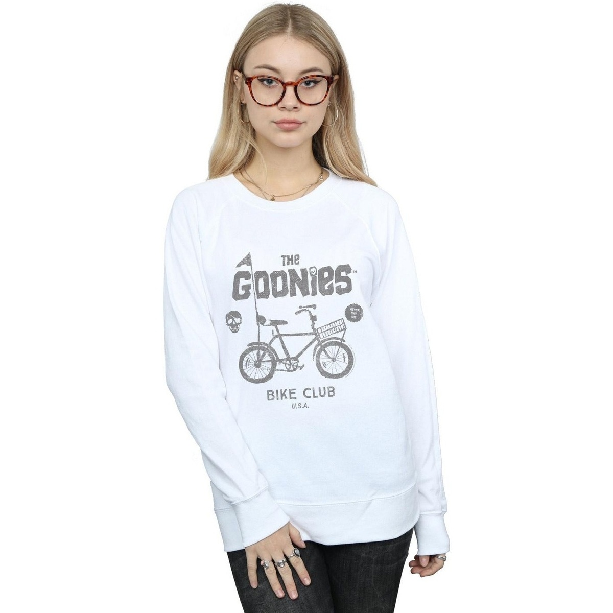 Abbigliamento Donna Felpe Goonies Bike Club Bianco
