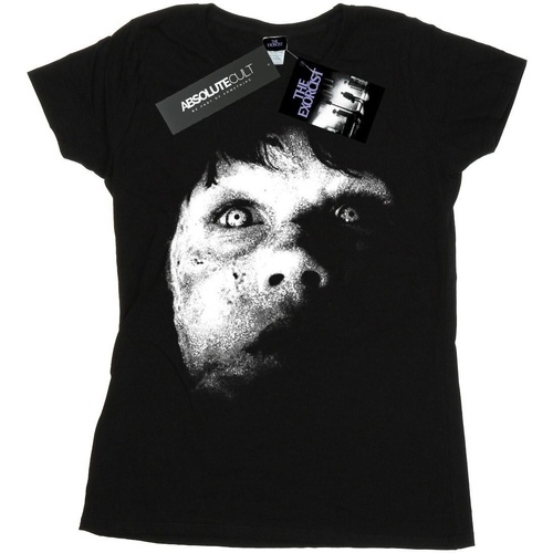 Abbigliamento Donna T-shirts a maniche lunghe The Exorcist Regan Demon Face Nero