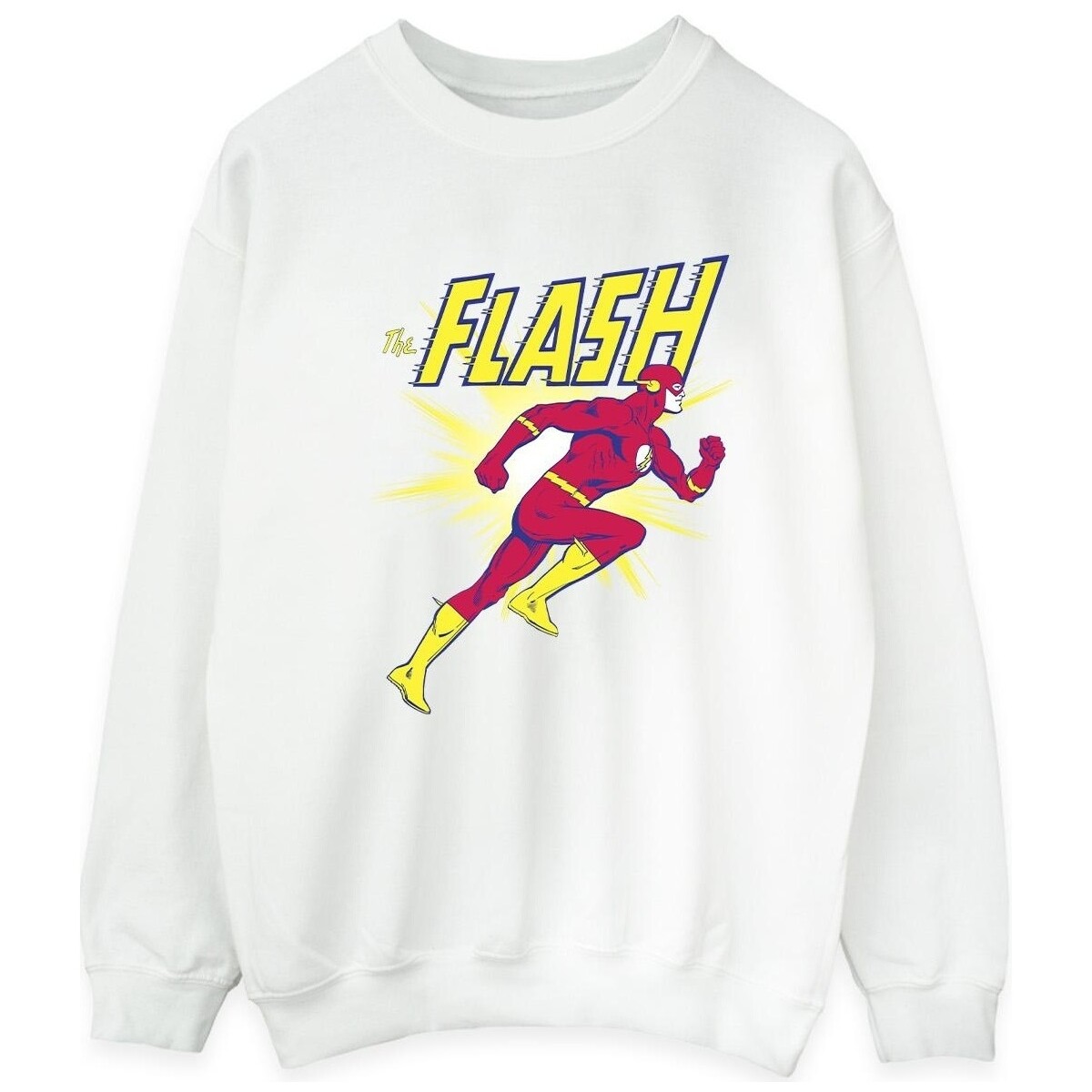 Abbigliamento Uomo Felpe Dc Comics The Flash Running Bianco