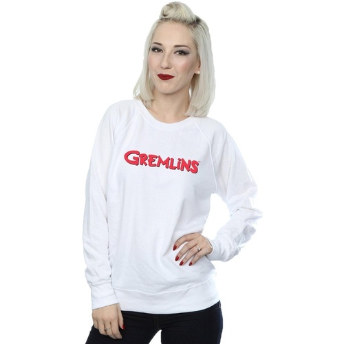 Abbigliamento Donna Felpe Gremlins Text Logo Bianco