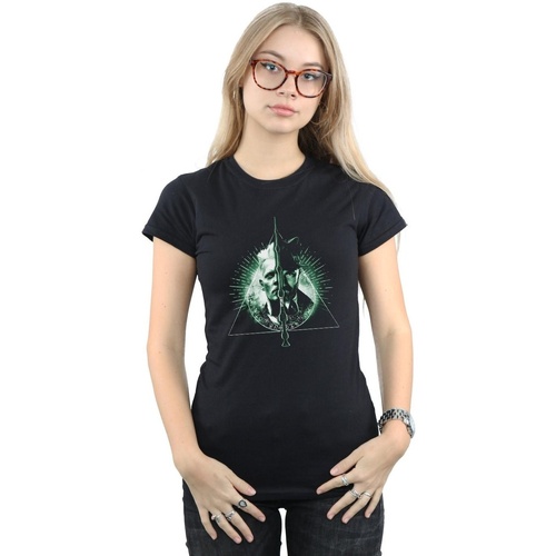 Abbigliamento Donna T-shirts a maniche lunghe Fantastic Beasts Dumbledore Vs Grindelwald Nero