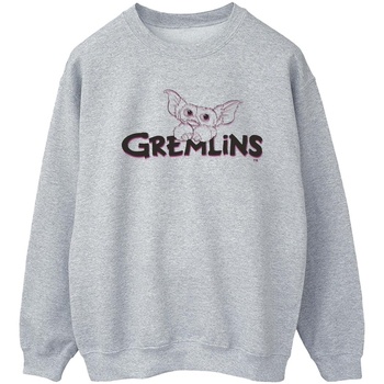 Abbigliamento Donna Felpe Gremlins Logo Line Grigio