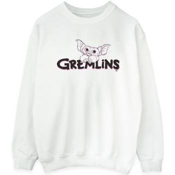 Abbigliamento Donna Felpe Gremlins Logo Line Bianco