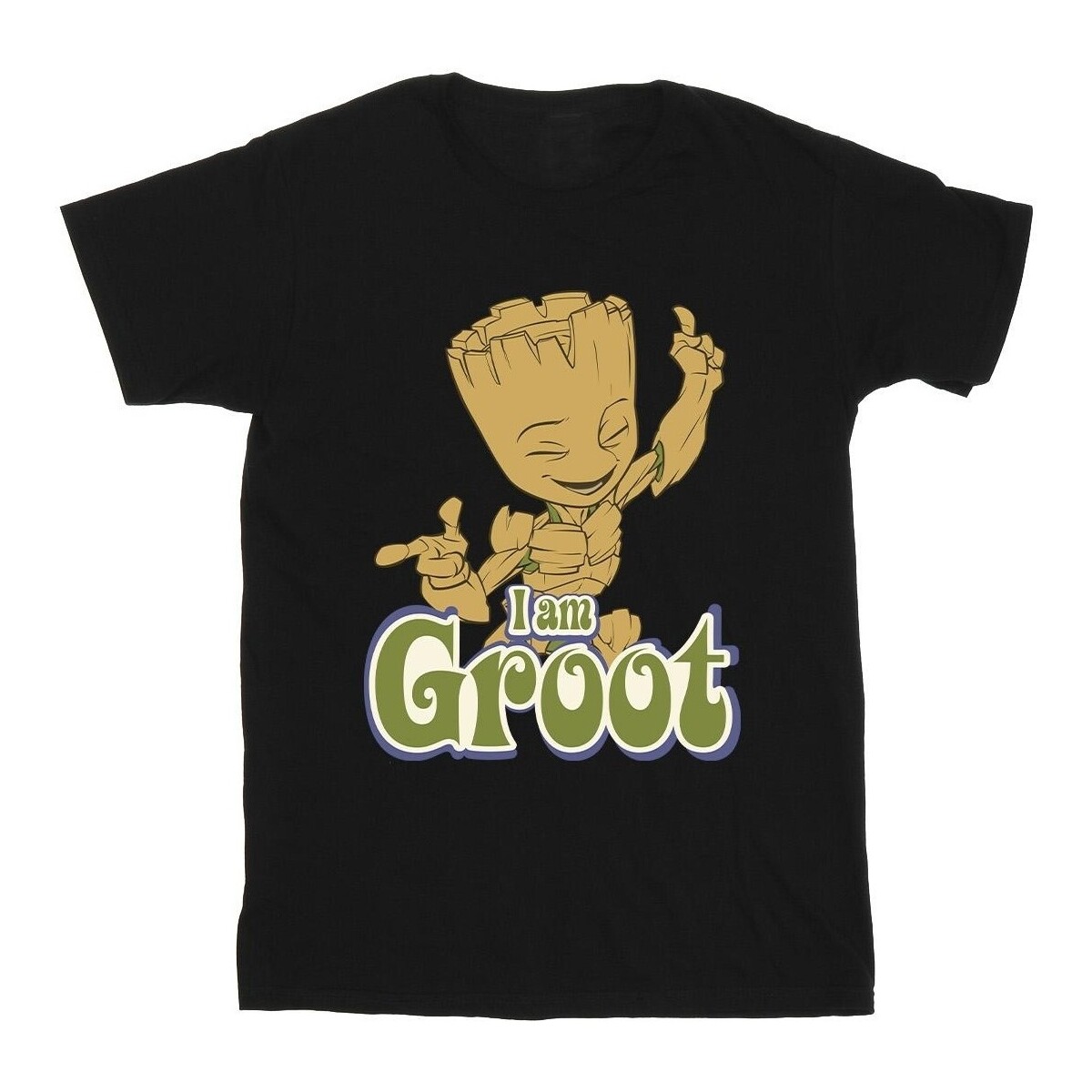 Abbigliamento Bambina T-shirts a maniche lunghe Guardians Of The Galaxy Groot Dancing Nero