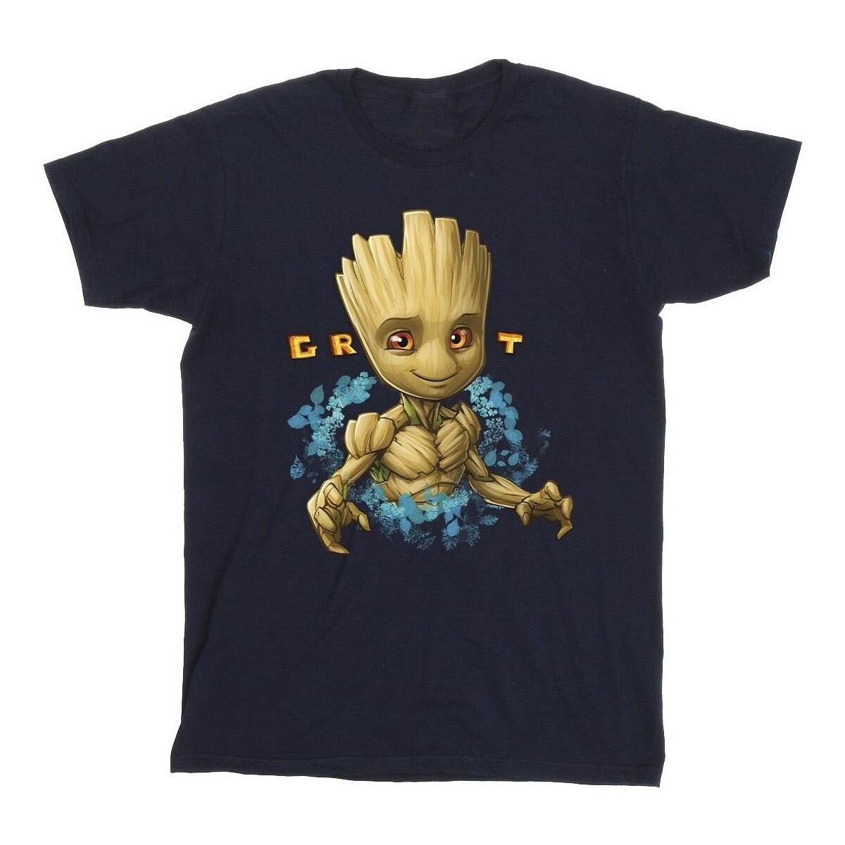 Abbigliamento Bambina T-shirts a maniche lunghe Guardians Of The Galaxy Groot Flowers Blu