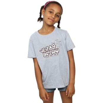 Abbigliamento Bambina T-shirts a maniche lunghe Marvel Guardians Of The Galaxy Star Lord Text Grigio