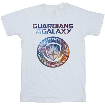 Abbigliamento Bambina T-shirts a maniche lunghe Marvel Guardians Of The Galaxy Stars Fill Logo Bianco