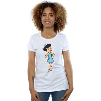 Abbigliamento Donna T-shirts a maniche lunghe The Flintstones  Bianco