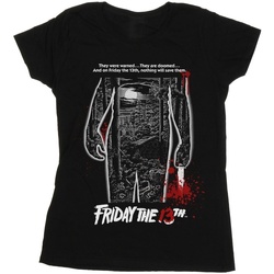 Abbigliamento Donna T-shirts a maniche lunghe Friday The 13Th Bloody Poster Nero