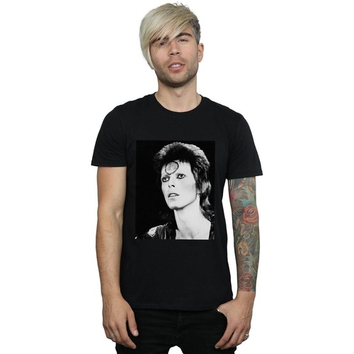 Abbigliamento Uomo T-shirts a maniche lunghe David Bowie Ziggy Looking Nero