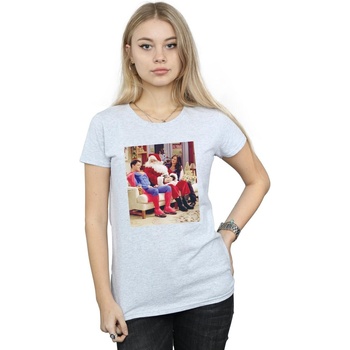 Abbigliamento Donna T-shirts a maniche lunghe Friends Couch Santa Grigio