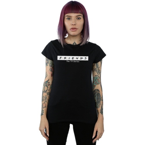 Abbigliamento Donna T-shirts a maniche lunghe Friends Logo Block Nero