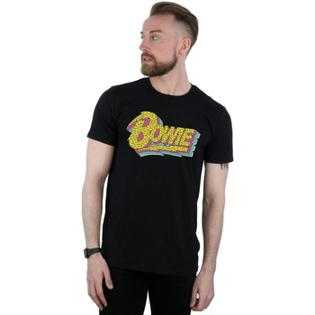 Abbigliamento Uomo T-shirts a maniche lunghe David Bowie Moonlight 90s Logo Nero