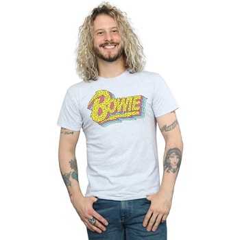 Abbigliamento Uomo T-shirts a maniche lunghe David Bowie Moonlight 90s Logo Grigio