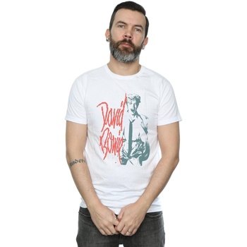 Abbigliamento Uomo T-shirts a maniche lunghe David Bowie Mono Shout Bianco