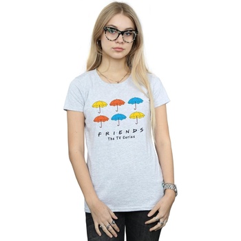 Abbigliamento Donna T-shirts a maniche lunghe Friends Coloured Umbrellas Grigio