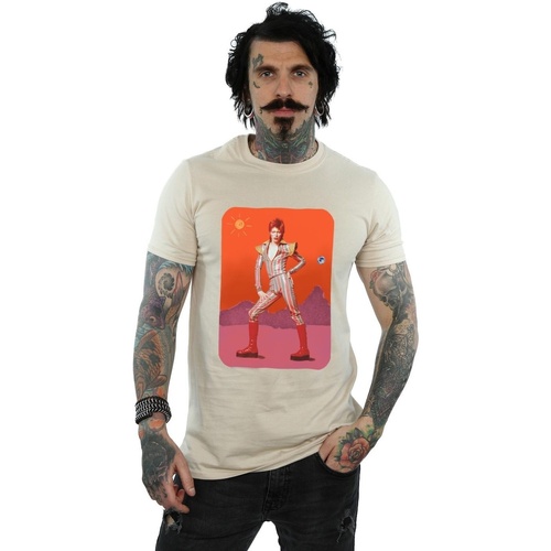 Abbigliamento Uomo T-shirts a maniche lunghe David Bowie On Mars Multicolore