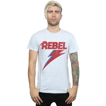 Abbigliamento Uomo T-shirts a maniche lunghe David Bowie Distressed Rebel Grigio