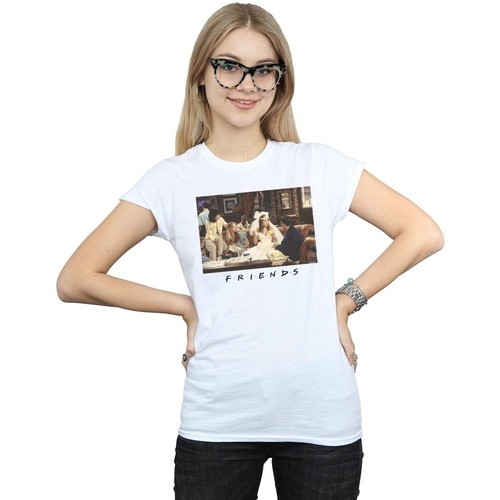 Abbigliamento Donna T-shirts a maniche lunghe Friends Rachel Wedding Dress Bianco