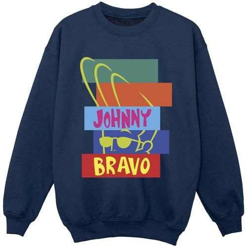 Abbigliamento Bambino Felpe Johnny Bravo Rectangle Pop Art Blu