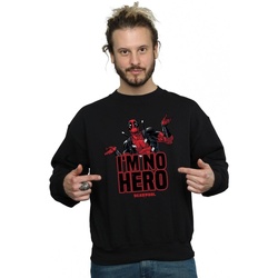 Abbigliamento Uomo Felpe Marvel Deadpool I'm No Hero Nero
