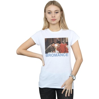 Abbigliamento Donna T-shirts a maniche lunghe Friends Joey And Ross Bromance Bianco