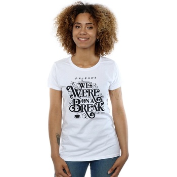 Abbigliamento Donna T-shirts a maniche lunghe Friends On A Break Ornamental Bianco
