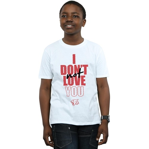 Abbigliamento Bambino T-shirt maniche corte Disney High School Musical The Musical Not Love You Bianco