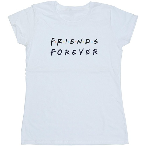 Abbigliamento Donna T-shirts a maniche lunghe Friends Forever Logo Bianco