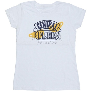 Abbigliamento Donna T-shirts a maniche lunghe Friends Central Perk Bianco