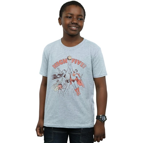 Abbigliamento Bambino T-shirt maniche corte Dc Comics Justice League High Five Grigio