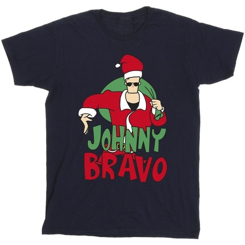 Abbigliamento Bambino T-shirt maniche corte Johnny Bravo Johnny Christmas Blu