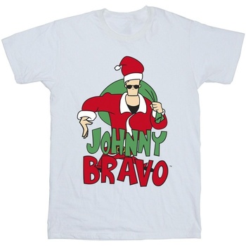 Abbigliamento Bambino T-shirt maniche corte Johnny Bravo Johnny Christmas Bianco